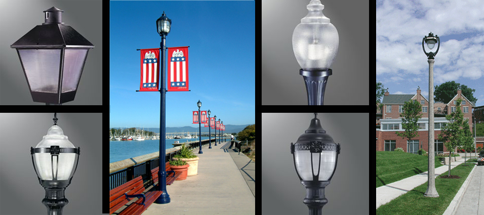 Decorative Street Light Fixtures and Poles